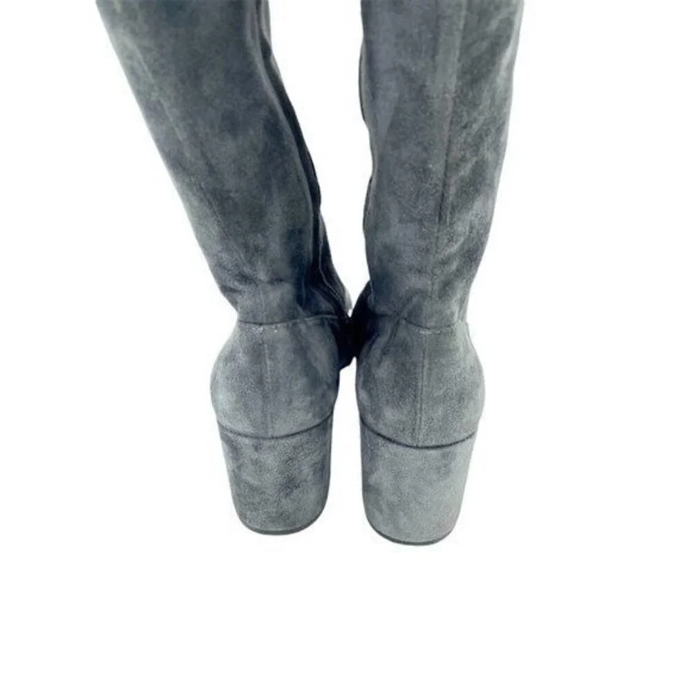 VINCE Blythe Grey Suede Leather Over the Knee Boots NEW SZ 8 NEW